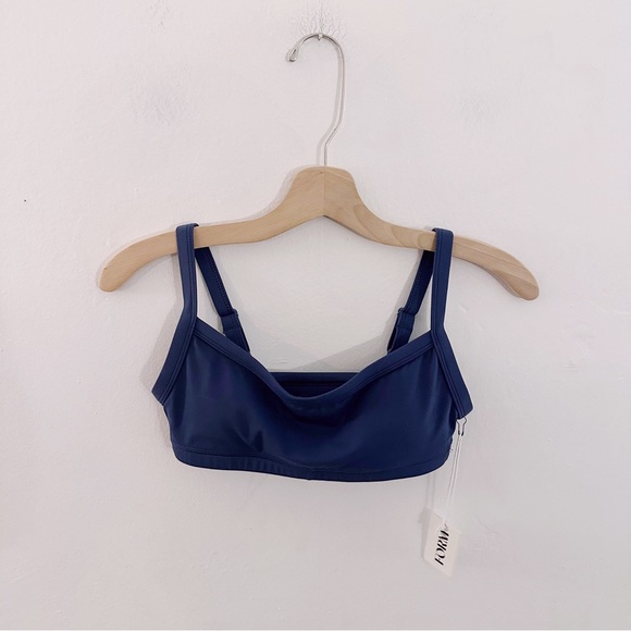 Form For You Athletic Sports Scoop Bra Navy Blue Bralette NWT - Picture 5 of 5